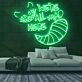 We're All Mad Here Neon Sign for Whimsical and Fun Spaces