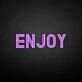 'Enjoy' neon sign