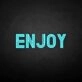 'Enjoy' neon sign