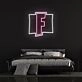 F game Logo Neon Sign for Gaming Fans