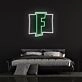 F game Logo Neon Sign for Gaming Fans