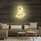 Astronaut Sitting On Planet Neon Sign for Space Enthusiasts