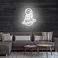 Astronaut Sitting On Planet Neon Sign for Space Enthusiasts