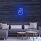 Mini Peace Finger Neon Sign for Peaceful and Fun Spaces