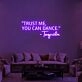 Trust Me You Can Dance Neon Sign for Fun and Social Spaces