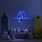 Two Cats Looking Neon Sign for Animal Lovers