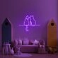 Two Cats Looking Neon Sign for Animal Lovers
