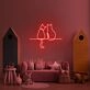 Two Cats Looking Neon Sign for Animal Lovers