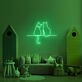 Two Cats Looking Neon Sign for Animal Lovers