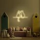 Two Cats Looking Neon Sign for Animal Lovers