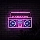 Boom Box Neon Sign for Music Lovers