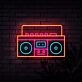 Boom Box Neon Sign for Music Lovers