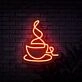 Hot Coffee Neon Sign for Coffee Lovers and Cafes