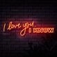 I Love You I Know Neon Sign for Romantic and Star Wars Fans