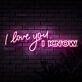 I Love You I Know Neon Sign for Romantic and Star Wars Fans
