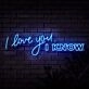 I Love You I Know Neon Sign for Romantic and Star Wars Fans