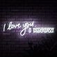 I Love You I Know Neon Sign for Romantic and Star Wars Fans