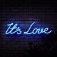 It's Love Neon Sign for Romantic and Loving Spaces