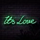 It's Love Neon Sign for Romantic and Loving Spaces