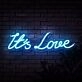 It's Love Neon Sign for Romantic and Loving Spaces