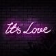 It's Love Neon Sign for Romantic and Loving Spaces