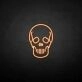 Skeleton' neon sign