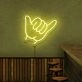Shaka Neon Sign for Beach and Surfing Themes