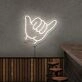Shaka Neon Sign for Beach and Surfing Themes