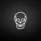 Skeleton' neon sign