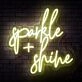 Sparkle And Shine Neon Sign for Positive and Fun Spaces