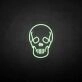 Skeleton' neon sign