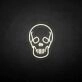 Skeleton' neon sign