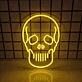Skeleton' neon sign