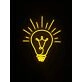 Light Bulb Neon Sign for Bright and Creative Spaces