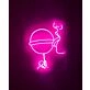Girl Licking Lollipop Neon Sign for Playful and Bold Spaces