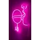 Girl Licking Lollipop Neon Sign for Playful and Bold Spaces