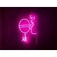 Girl Licking Lollipop Neon Sign for Playful and Bold Spaces