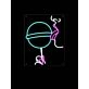 Girl Licking Lollipop Neon Sign for Playful and Bold Spaces