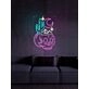 Desert Skull Head Neon Sign for Edgy and Artistic Spaces