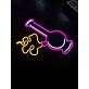 Bong Ganja Leaf Neon Sign for Cannabis Enthusiasts