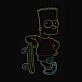 The Simpsons Bart Simpson Neon Sign for TV Show Fans