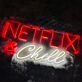 Netflix and Chill Neon Sign for Cozy and Fun Spaces