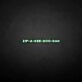 ZIP' neon sign