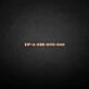 ZIP' neon sign