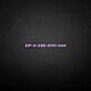 ZIP' neon sign