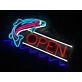 Fish Open Neon Sign for Restaurants and Seafood Lovers