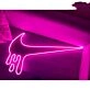 Dripping Swoosh Neon Sign for Bold and Stylish Spaces