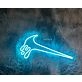 Dripping Swoosh Neon Sign for Bold and Stylish Spaces