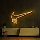 Dripping Swoosh Neon Sign for Bold and Stylish Spaces