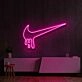Dripping Swoosh Neon Sign for Bold and Stylish Spaces